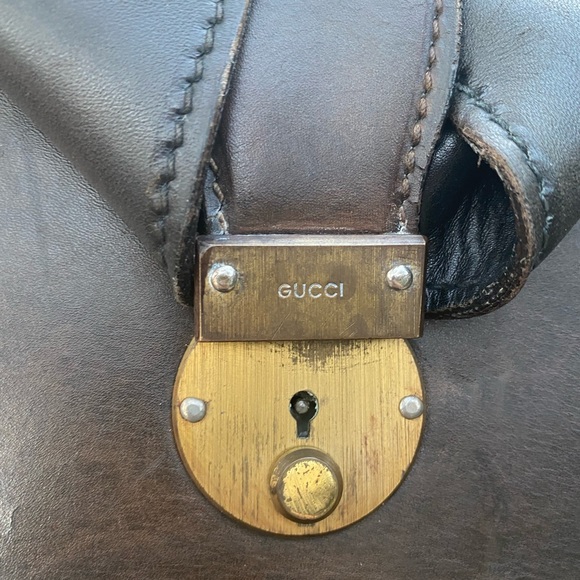 Rare authentic GUCCI striped color combo vintage train toiletry case box - Picture 7 of 11